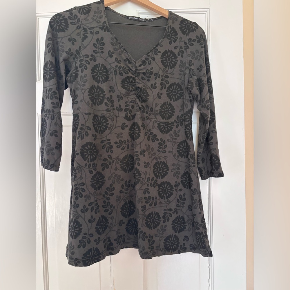 Gudrun Sjoden Black Floral Top